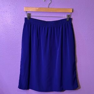 SOLD- Vintage Elastic Waist Purple Blue Skirt - Brand: Maggie Sweet